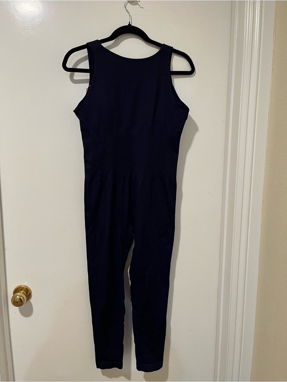 Shapellx Plunge-Neck Seamless Shapewear Jumpsuit - Navy - Picture 3 of 5